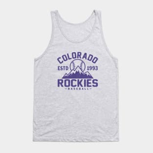 Retro Colorado Rockies 1 by Buck Tee Tank Top